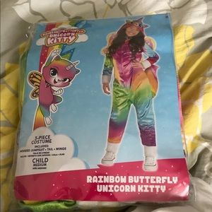 Rainbow unicorn 🦄 kitty 🐱 🦋 costume Sz M
